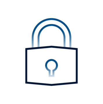 Icon of a padlock with keyhole. 